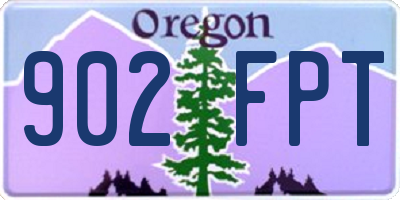 OR license plate 902FPT