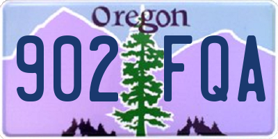 OR license plate 902FQA