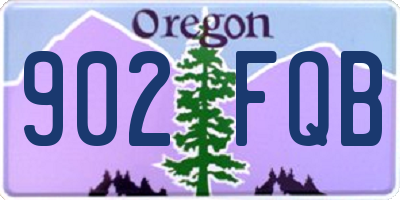 OR license plate 902FQB