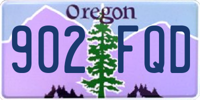 OR license plate 902FQD