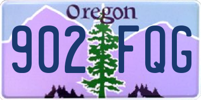 OR license plate 902FQG
