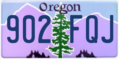 OR license plate 902FQJ