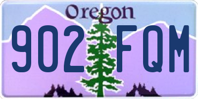 OR license plate 902FQM