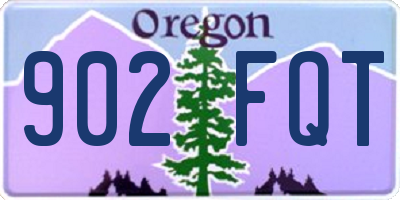 OR license plate 902FQT