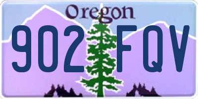 OR license plate 902FQV