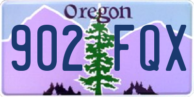 OR license plate 902FQX