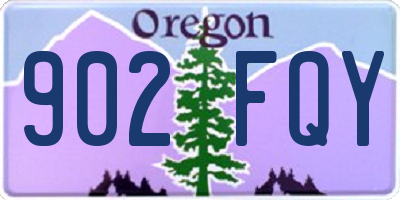 OR license plate 902FQY