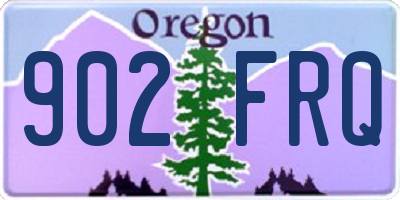 OR license plate 902FRQ