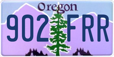 OR license plate 902FRR
