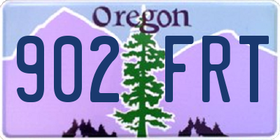 OR license plate 902FRT