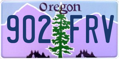 OR license plate 902FRV