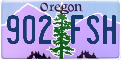 OR license plate 902FSH