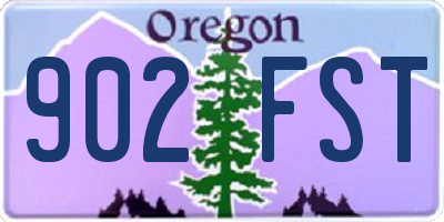 OR license plate 902FST