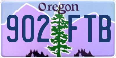OR license plate 902FTB