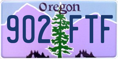 OR license plate 902FTF