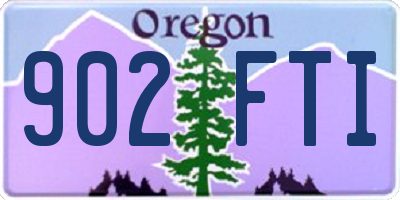 OR license plate 902FTI