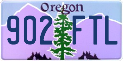 OR license plate 902FTL