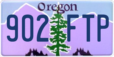 OR license plate 902FTP
