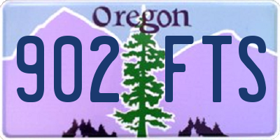 OR license plate 902FTS