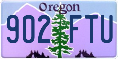OR license plate 902FTU