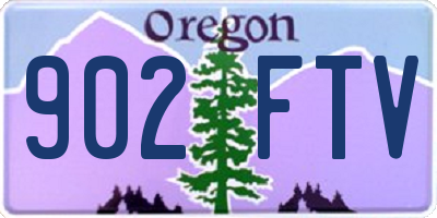 OR license plate 902FTV