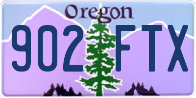 OR license plate 902FTX