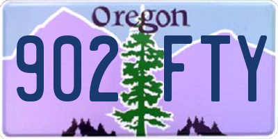 OR license plate 902FTY