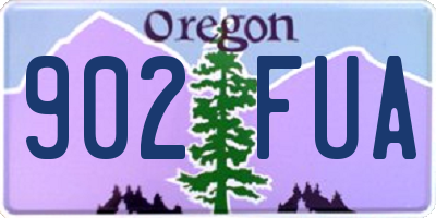 OR license plate 902FUA