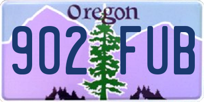 OR license plate 902FUB