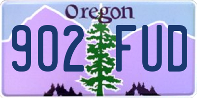 OR license plate 902FUD