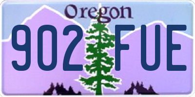 OR license plate 902FUE