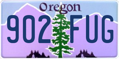 OR license plate 902FUG