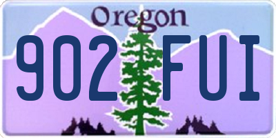 OR license plate 902FUI