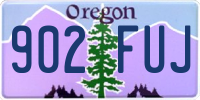 OR license plate 902FUJ