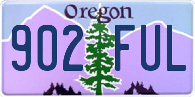 OR license plate 902FUL