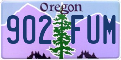 OR license plate 902FUM