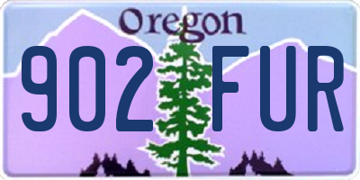 OR license plate 902FUR