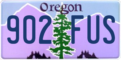 OR license plate 902FUS