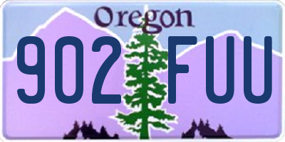 OR license plate 902FUU