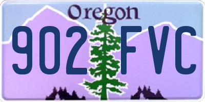 OR license plate 902FVC
