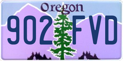 OR license plate 902FVD