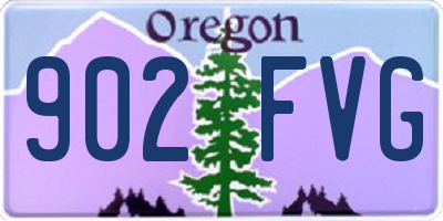 OR license plate 902FVG
