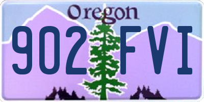 OR license plate 902FVI