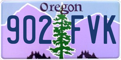 OR license plate 902FVK