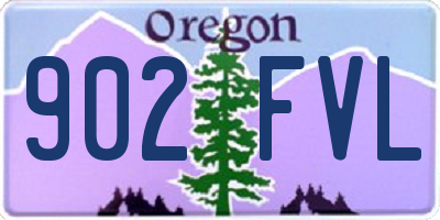 OR license plate 902FVL