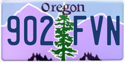 OR license plate 902FVN