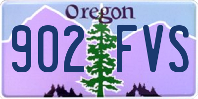 OR license plate 902FVS