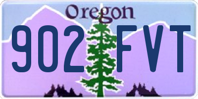OR license plate 902FVT