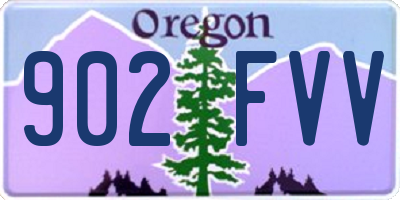 OR license plate 902FVV