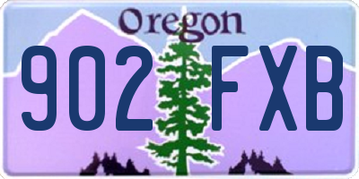 OR license plate 902FXB